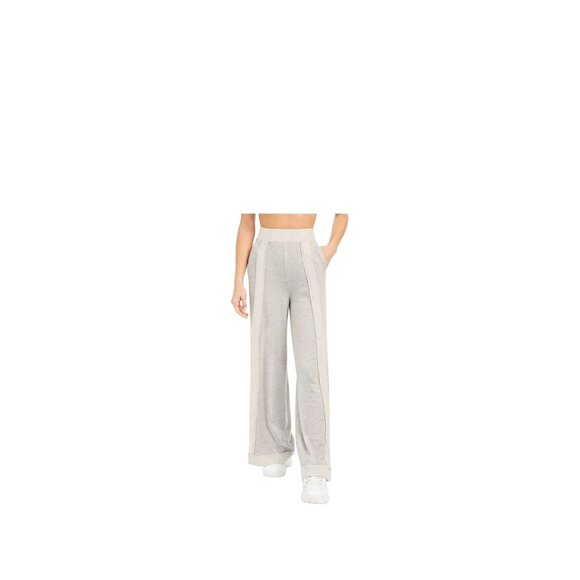 Free People Embers Wide-Leg Pants Heather Gray Women's XS Oversized Athleisure - Picture 1 of 12